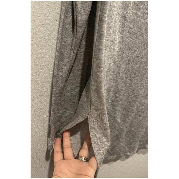 SILENCE + NOISE Grey Long Sleeve Hooded Sweatshirt - Picture 4 of 4